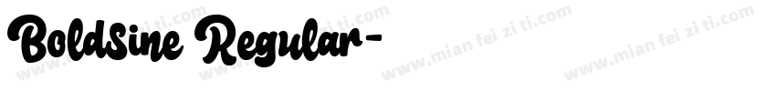 Boldsine Regular字体转换